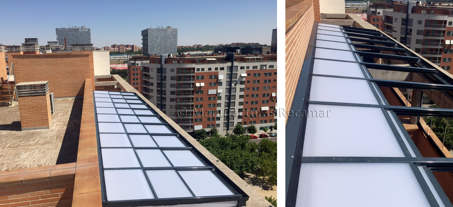 Protege tu terraza de la lluvia con los cerramientos de techo móvil - 🥇  Cerramientos de aluminio y techos móviles en Madrid